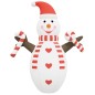 Aufblasbarer Schneemann mit LEDs 630 cm Aufblasbarer Schneemann mit LEDs 630 cm