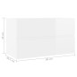 Waschbeckenunterschrank Hochglanz-Weiß 80x38,5x45 cm Waschbeckenunterschrank Hochglanz-Weiß 80x38,5x45 cm