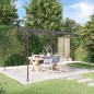 Markise Anthrazit 4x3 m 180 g/m² Stoff und Stahl Markise Anthrazit 4x3 m 180 g/m² Stoff und Stahl