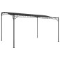Markise Anthrazit 4x3 m 180 g/m² Stoff und Stahl Markise Anthrazit 4x3 m 180 g/m² Stoff und Stahl