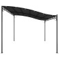 Markise Anthrazit 4x3 m 180 g/m² Stoff und Stahl Markise Anthrazit 4x3 m 180 g/m² Stoff und Stahl