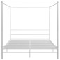 vidaXL Himmelbett Weiß Metall 180x200 cm vidaXL Himmelbett Weiß Metall 180x200 cm