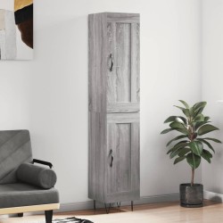 Highboard Grau Sonoma 34,5x34x180 cm Holzwerkstoff