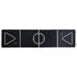 Klappbarer Bier-Pong-Tisch 240 cm Schwarz Klappbarer Bier-Pong-Tisch 240 cm Schwarz