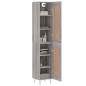 Highboard Grau Sonoma 34,5x34x180 cm Holzwerkstoff Highboard Grau Sonoma 34,5x34x180 cm Holzwerkstoff