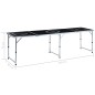 Klappbarer Bier-Pong-Tisch 240 cm Schwarz Klappbarer Bier-Pong-Tisch 240 cm Schwarz