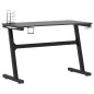 Gaming-Schreibtisch mit LED und Z-Gestell Schwarz 110x60x75 cm Gaming-Schreibtisch mit LED und Z-Gestell Schwarz 110x60x75 cm