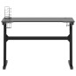 Gaming-Schreibtisch mit LED und Z-Gestell Schwarz 110x60x75 cm Gaming-Schreibtisch mit LED und Z-Gestell Schwarz 110x60x75 cm