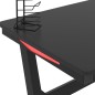 Gaming-Schreibtisch mit LED und Z-Gestell Schwarz 110x60x75 cm Gaming-Schreibtisch mit LED und Z-Gestell Schwarz 110x60x75 cm