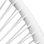 vidaXL Garten-Mondstuhl Poly Rattan Weiß vidaXL Garten-Mondstuhl Poly Rattan Weiß