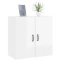 vidaXL Wandschrank Hochglanz-Weiß 60x31x60 cm Holzwerkstoff vidaXL Wandschrank Hochglanz-Weiß 60x31x60 cm Holzwerkstoff