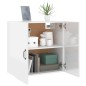 vidaXL Wandschrank Hochglanz-Weiß 60x31x60 cm Holzwerkstoff vidaXL Wandschrank Hochglanz-Weiß 60x31x60 cm Holzwerkstoff