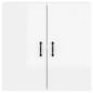 vidaXL Wandschrank Hochglanz-Weiß 60x31x60 cm Holzwerkstoff vidaXL Wandschrank Hochglanz-Weiß 60x31x60 cm Holzwerkstoff