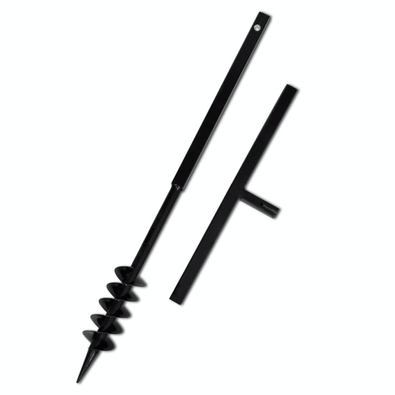 Bohrer mit Griff 80 mm Doppelspirale Schwarz Bohrer mit Griff 80 mm Doppelspirale Schwarz