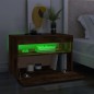 TV-Schrank mit LED-Leuchten Räuchereiche 60x35x40 cm TV-Schrank mit LED-Leuchten Räuchereiche 60x35x40 cm