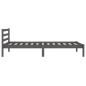 vidaXL Massivholzbett Kiefer 90x200 cm Grau vidaXL Massivholzbett Kiefer 90x200 cm Grau