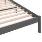 vidaXL Massivholzbett Kiefer 90x200 cm Grau vidaXL Massivholzbett Kiefer 90x200 cm Grau
