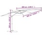 Ampelschirm mit Aluminium-Mast Sandweiß 300x300 cm Ampelschirm mit Aluminium-Mast Sandweiß 300x300 cm