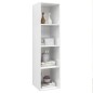 TV-Wandschrank Hochglanz-Weiß 37x37x142,5 cm Holzwerkstoff TV-Wandschrank Hochglanz-Weiß 37x37x142,5 cm Holzwerkstoff