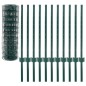 vidaXL Metallzaun Stahl 20 x 0,8 m Grün vidaXL Metallzaun Stahl 20 x 0,8 m Grün