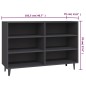 Sideboard Grau 103,5x35x70 cm Holzwerkstoff Sideboard Grau 103,5x35x70 cm Holzwerkstoff
