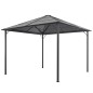 Gartenpavillon mit Dach Aluminium 3×3 m Schwarz Gartenpavillon mit Dach Aluminium 3×3 m Schwarz