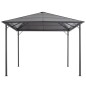 Gartenpavillon mit Dach Aluminium 3×3 m Schwarz Gartenpavillon mit Dach Aluminium 3×3 m Schwarz