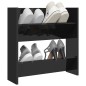 Wand-Schuhschrank Hochglanz-Schwarz 60x18x60 cm Holzwerkstoff Wand-Schuhschrank Hochglanz-Schwarz 60x18x60 cm Holzwerkstoff