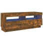 TV-Schrank mit LED-Leuchten Räuchereiche 100x35x40 cm TV-Schrank mit LED-Leuchten Räuchereiche 100x35x40 cm