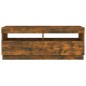 TV-Schrank mit LED-Leuchten Räuchereiche 100x35x40 cm TV-Schrank mit LED-Leuchten Räuchereiche 100x35x40 cm