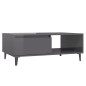 Couchtisch Hochglanz-Grau 90x60x35 cm Holzwerkstoff Couchtisch Hochglanz-Grau 90x60x35 cm Holzwerkstoff