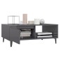Couchtisch Hochglanz-Grau 90x60x35 cm Holzwerkstoff Couchtisch Hochglanz-Grau 90x60x35 cm Holzwerkstoff