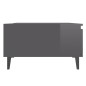 Couchtisch Hochglanz-Grau 90x60x35 cm Holzwerkstoff Couchtisch Hochglanz-Grau 90x60x35 cm Holzwerkstoff