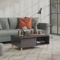 vidaXL Couchtisch Hochglanz-Grau 90x60x35 cm Holzwerkstoff vidaXL Couchtisch Hochglanz-Grau 90x60x35 cm Holzwerkstoff