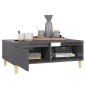 vidaXL Couchtisch Hochglanz-Grau 90x60x35 cm Holzwerkstoff vidaXL Couchtisch Hochglanz-Grau 90x60x35 cm Holzwerkstoff