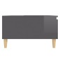 vidaXL Couchtisch Hochglanz-Grau 90x60x35 cm Holzwerkstoff vidaXL Couchtisch Hochglanz-Grau 90x60x35 cm Holzwerkstoff