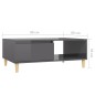 vidaXL Couchtisch Hochglanz-Grau 90x60x35 cm Holzwerkstoff vidaXL Couchtisch Hochglanz-Grau 90x60x35 cm Holzwerkstoff