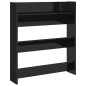 Wand-Schuhschrank Hochglanz-Schwarz 80x18x90 cm Holzwerkstoff Wand-Schuhschrank Hochglanz-Schwarz 80x18x90 cm Holzwerkstoff