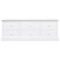 vidaXL TV-Schrank Weiß 108x30x40 cm Massivholz Paulownia vidaXL TV-Schrank Weiß 108x30x40 cm Massivholz Paulownia