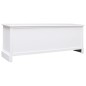 vidaXL TV-Schrank Weiß 108x30x40 cm Massivholz Paulownia vidaXL TV-Schrank Weiß 108x30x40 cm Massivholz Paulownia