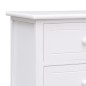 vidaXL TV-Schrank Weiß 108x30x40 cm Massivholz Paulownia vidaXL TV-Schrank Weiß 108x30x40 cm Massivholz Paulownia