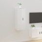 vidaXL TV-Wandschrank Hochglanz-Weiß 40x34,5x100 cm vidaXL TV-Wandschrank Hochglanz-Weiß 40x34,5x100 cm