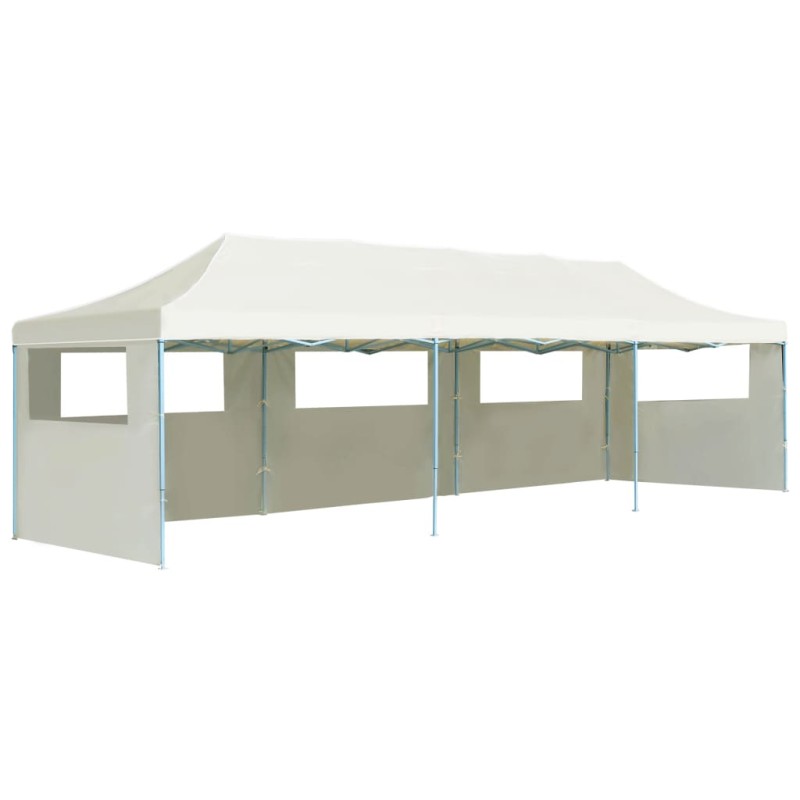 vidaXL Faltzelt Partyzelt Pop-Up mit 5 Seitenwänden 3x9 m Creme vidaXL Faltzelt Partyzelt Pop-Up mit 5 Seitenwänden 3x9 m Creme