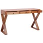 Computertisch Natur 115x47x77 cm Massivholz Mahagoni Computertisch Natur 115x47x77 cm Massivholz Mahagoni
