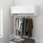vidaXL Kleiderschrank Hochglanz-Weiß 100x32,5x35 cm Holzwerkstoff vidaXL Kleiderschrank Hochglanz-Weiß 100x32,5x35 cm Holzwerkstoff