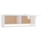 vidaXL Kleiderschrank Hochglanz-Weiß 100x32,5x35 cm Holzwerkstoff vidaXL Kleiderschrank Hochglanz-Weiß 100x32,5x35 cm Holzwerkstoff