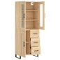 Highboard Sonoma-Eiche 69,5x34x180 cm Holzwerkstoff Highboard Sonoma-Eiche 69,5x34x180 cm Holzwerkstoff