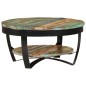 Couchtisch mit Ablage Altholz Massiv 65x32 cm Couchtisch mit Ablage Altholz Massiv 65x32 cm