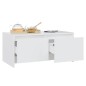 Couchtisch Weiß 90x50x41,5 cm Holzwerkstoff Couchtisch Weiß 90x50x41,5 cm Holzwerkstoff
