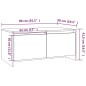 Couchtisch Weiß 90x50x41,5 cm Holzwerkstoff Couchtisch Weiß 90x50x41,5 cm Holzwerkstoff